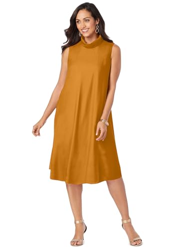 Jessica London Women's Plus Size Georgette Mock Neck Dress - Main Image