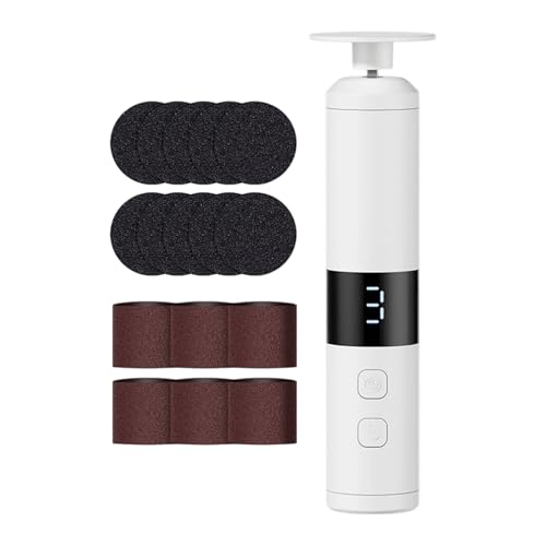 Ceprznvey Molinillo eléctrico de pies | Molinillo de pedicura seguro de 3 niveles para piel dura, pulidor de pies para reparación de limas de pies, máquina de pedicura, para el hogar, dormitorio
