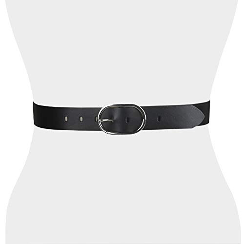 Calvin Klein Women's Casual And Dress Fashion Belts, Black Center Bar, Medium #TOP4