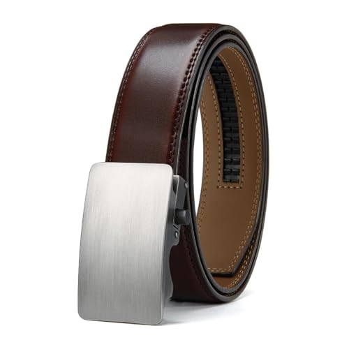 Ceinture en cuir de luxe pour homme et boucle automatique en alliage