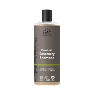Urtekram Rosmarin Shampoo für feines Haar – Zertifiziertes Bio-Shampoo Vegan, Nährende und stärkende Formel, Aloe Vera & Glycerin für gesundes Haar & Volumen, 500 ml (1er Pack)