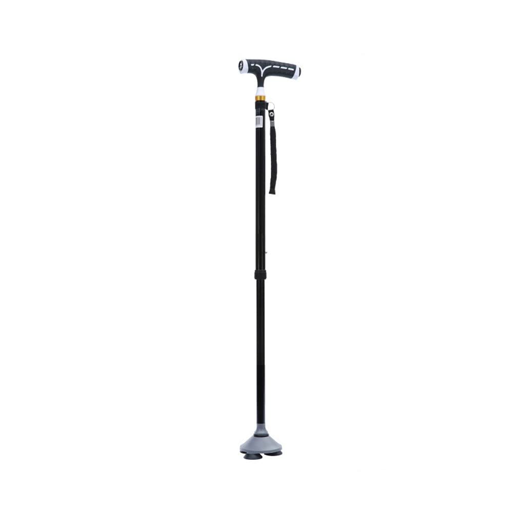 bastón, For Personas Mayores con un bastón de Fractura Cuatro Patas, Ligero y Antideslizante for