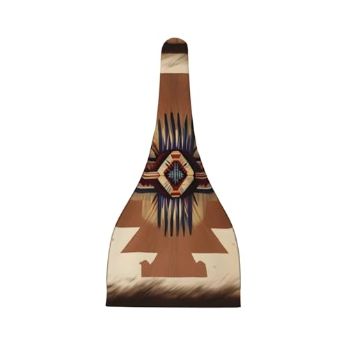 Newborn Baby Hat, Native American Patterns Print Soft Top Knot Beanie Cap, Cute Baby Headwear for 0-6 Months Black2