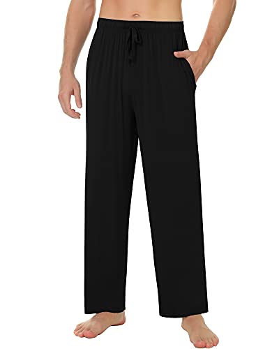 NACHILA Men's Pajama Pants-Viscose Made from Bamboo,Soft Sleep Bottoms Stretchy Sweatpants with Pockets