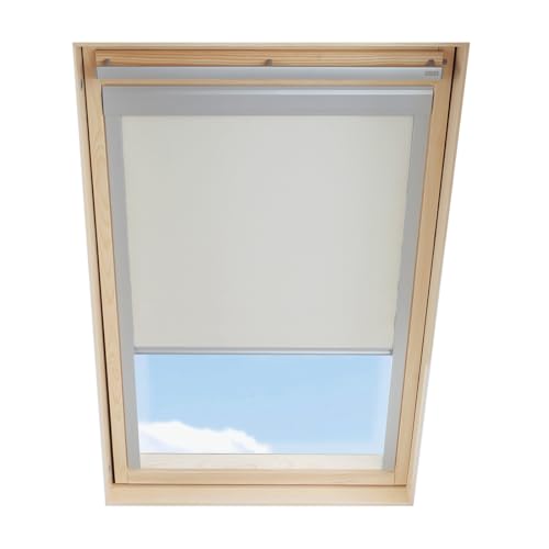 Cortina de oscurecimiento Compatible con Ventana de Techo VELUX M04 / 304/1 / MK34, ‎Beige