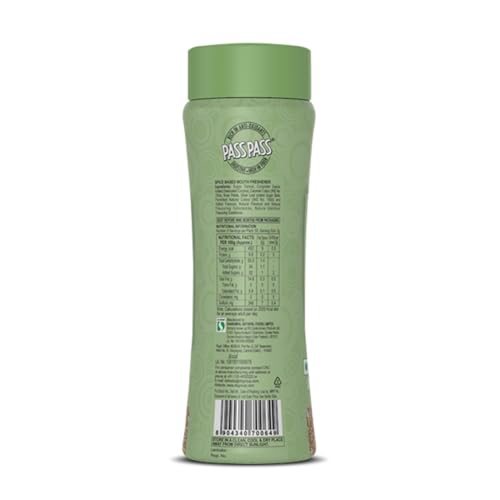 Image of Pass Pass Saunf Delight | Spice Based Mouth Freshener | Digestive, High in Fibre & Anti-Oxidants | Saunf Mouth Freshener | Pack of 3-110g Each