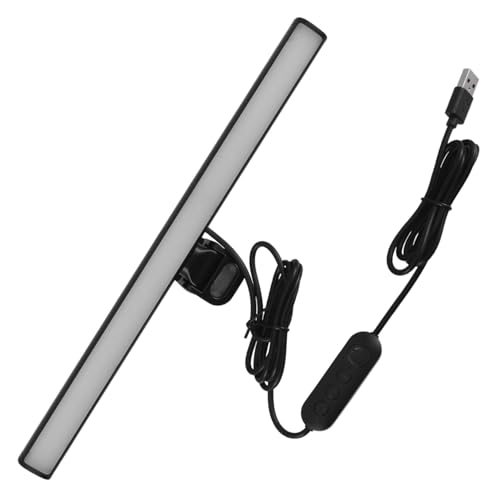 Hemobllo Luz de protección de ojos de pantalla lámpara de barra de monitor lámpara de computadora de escritorio luz de la barra del monitor abdominales Black