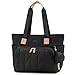Lekesky Wickeltasche Groß 34L Baby Wickeltasche mit Wickelunterlage Babytasche für Mama Papa Kliniktasche Reisetasche Windeltasche Kinderwagen Leichte Diaper Bag Tote Schwarz