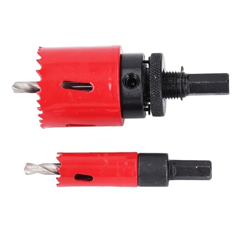 Set de 18 brocas sacabocados con mandriles para metal y madera miniatura 4
