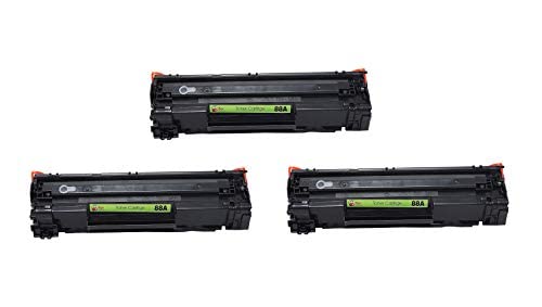 Image of 88A CC388A Laserjet Toner Cartridge for HP Laserjet Printer M1136, MFP, P1007, P1106, P1108, P1008, M1213nf, M126nw, M1218nfs, M128fw, M128fn, M226DW, M226DN (Pack of 3)