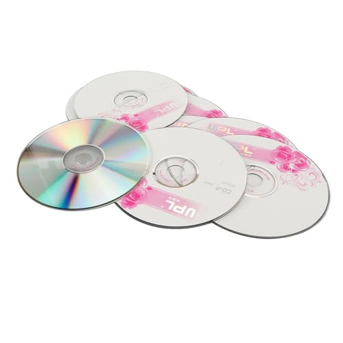 CD R Disques Vierges, 52 X 700 Mo de Disques Enregistrables CD Vierges pour Graver et Stocker des Images Numériques Musique Données Audio Performances...