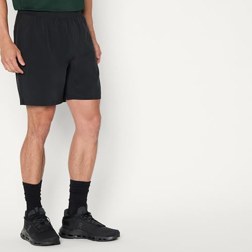 Image of Amazon Essentials Men's Athletic Running Training Shorts, Performance Stretch Woven Workout Shorts, 7 inch