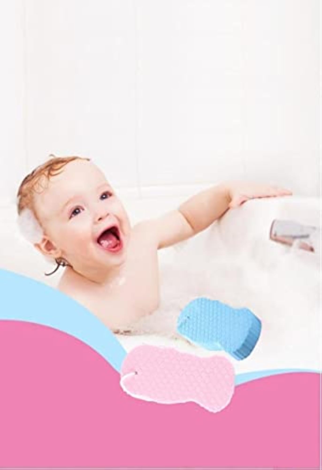 2PCS Exfoliating Bath Sponge, Super Soft Sponges