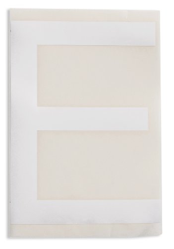 Marquage au sol Brady ToughStripe 121716 en polyester blanc lettre E haute résistance