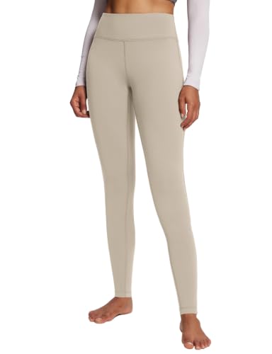 Image of baleaf Women's Fleece Lined Leggings, High Waisted | Thermal Warm Winter Tights, Thick Yoga Pants, Cold Weather, with Pockets