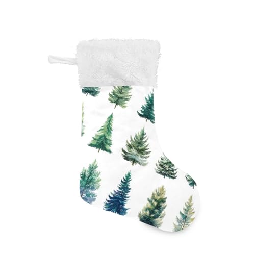 XDKDZIS 2 Pack Family Christmas Stockings Large Xmas Stocking Fireplace Hanging Ornament Holiday Decoration with 30 Vector Tree