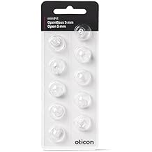 New - Oticon Open Bass miniFit Domes - 5mm, 10 Count