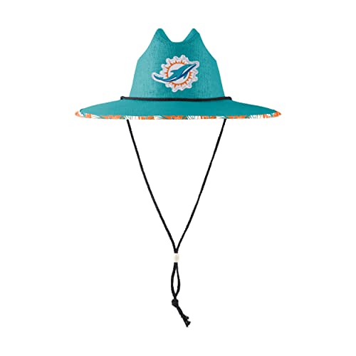 Image of FOCO Men's NCAA College Team Logo Floral Straw Sun Hat