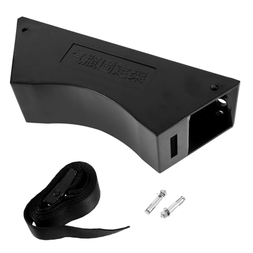 OKUMEYR Gas Bottle Holder Wall Cylinder Holder Wall Gas Cylinder Bracket Gas Cylinder Holder Propane Tank Bracket Wall Mounted Cylinder Stand Propane Tank Holder Abs Black