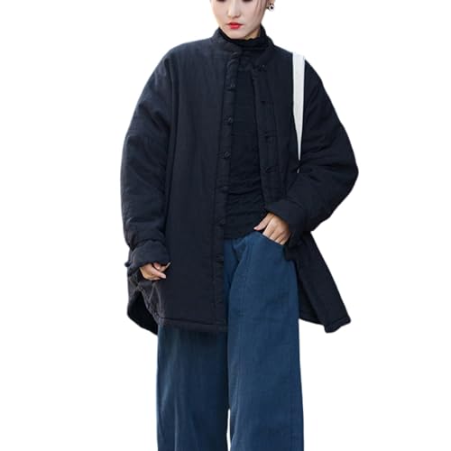 Veste chinoise traditionnelle haut rétro en coton matelassé de qualité