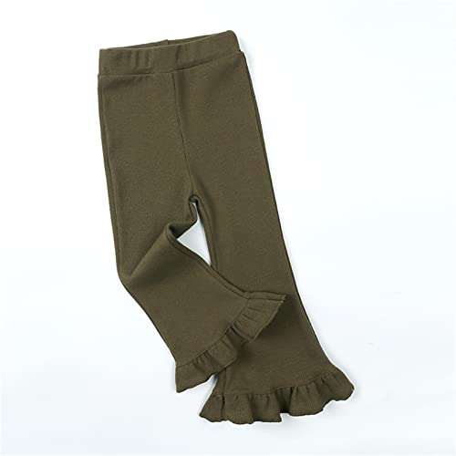 Boys Slim Fit Pants Tollder Girl High Elastic Waist Flare Slimming Leg Pants Casual Long Bell Bottom3