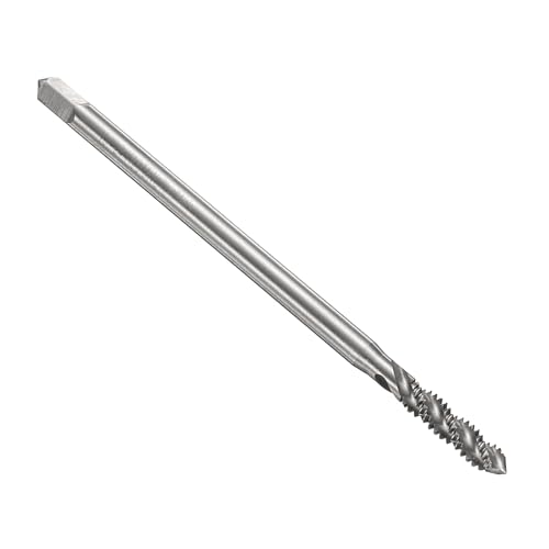 sourcing map Spiral Flute Thread Taps 10-24 UNC 2B Machine Threading Tap Bit, Uncoated Screw Tapping Repair Tool, M2 High-Speed Steel (HSS)