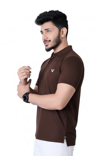 Image of Men's Premium Polo T-Shirt | Classic Collar | Smooth Finish | Half Sleeve Casual Wear (XS to 3XL)