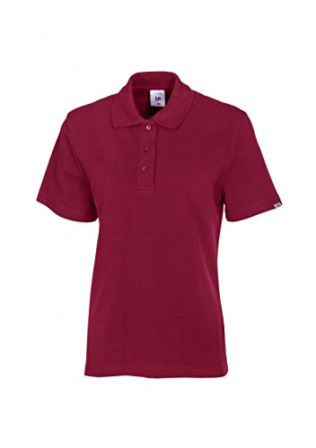 Polo para mujer rojo de alta densidad con mezcla de tela premium de 220g/m2