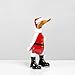 Produktbild Rikmani - Holzfigur Santa Ente Weihnachten - Handgefertigte Dekoration aus Holz Geschenk Figur 28 cm
