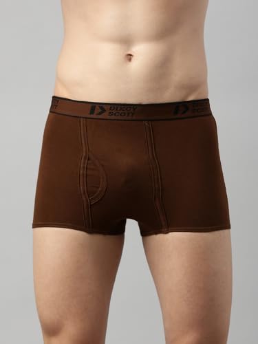 Image of Dixcy Scott Originals Swish Trunk | Short Trunks for Men | 100% Combed Cotton | Soft, Sweat-Absorbent Waistband | C-Open Front Men's Underwear | Elasticated Leg Grip Innerwear for Man | Pack of 10
