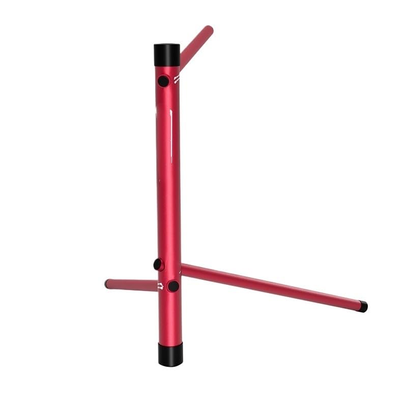 Soporte Bicicleta Soporte de reparación bicicletas, soporte estacionamiento aleación aluminio, exhibición for exteriores(Red)