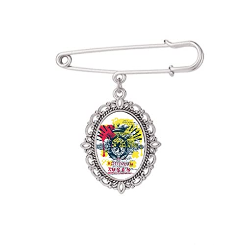 Broche Altesse Lion Graffiti taille M clip chemise et robe