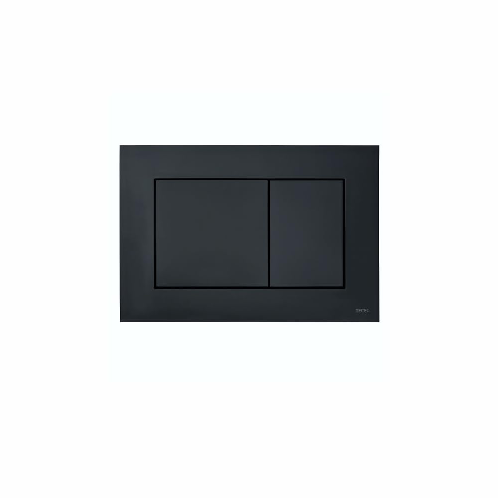 TECE Botón Geberit x, cromado brillante, 220 x 150 x 5 mm, negro mate