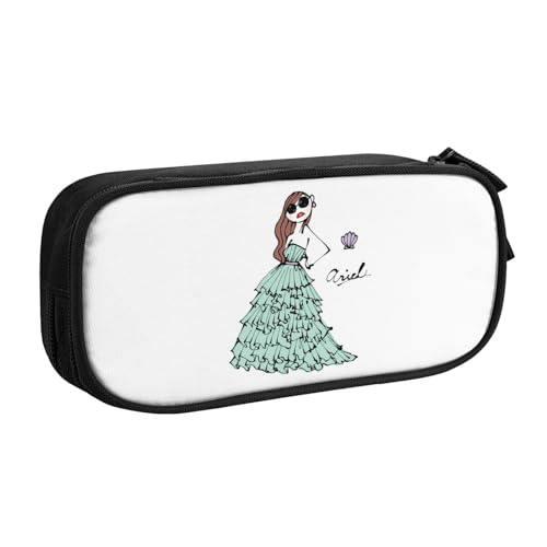 Daichi Miuraペンケース 筆箱 文具ケース おしゃれ 筆袋 鉛筆ケース 鉛筆のサック 中高校生 軽量 収納バッグ 学生 子供 誕生日 入学ギフト 大容量 ダブルレイヤーBlack