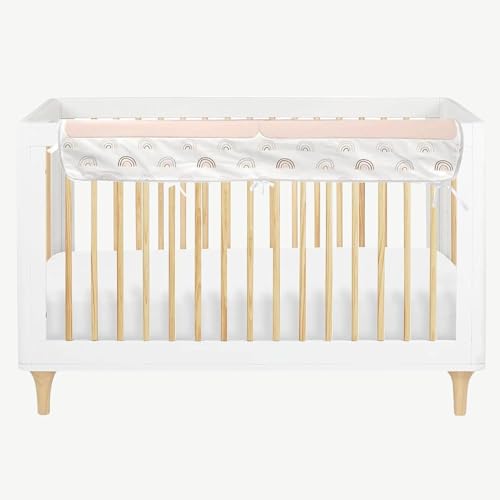 Image of Malarkey Kids Guard Rail Protector with Stylish Designs - Soft Anti-Collision Strip Corner Cover, Suits for Most Standard Bed - Narural Rainbow