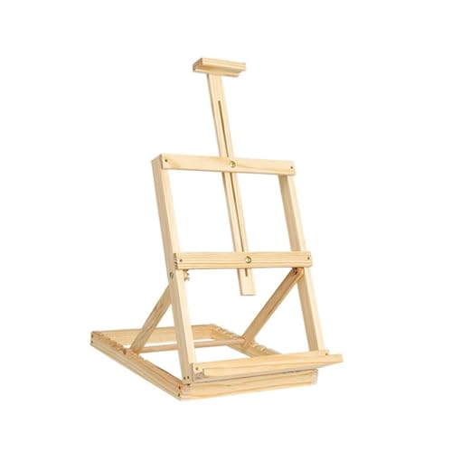Caballete trípode de Madera Premium for pósteres y Pinturas,Expositor de Arte for Interiores y Exteriores. Marco Ajustable y Resistente for Artistas, exposiciones y galerías