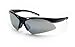 SAS Safety 540-0203 Diamondback Eyewear with Polybag, Smoke Mirror Lens/Black Frame