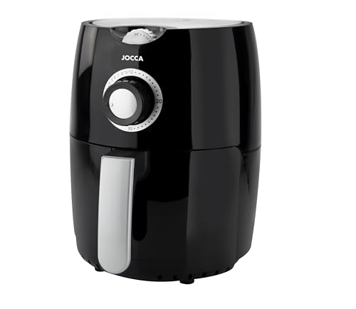 Mejores Freidoras sin aceite Jocca: review y comparativa 6 Jocca - Freidora de Aire Caliente 3,8L | Freidora Sin Aceite | Cocina Sana | 1450W de Potencia | Protección sobrecalentamiento | Mango con tacto frío...