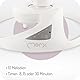 MoMi Babywippe PEARL für Babys bis 9 kg, 360° drehbarer Sitz, LED-Panel, Bluetooth, Fernbedienung, Batterie- oder Netzbetrieb, Netzteil mit USB-Kabel, 5-Punkt-Sicherheitsgurt, Bügel und Spielzeug