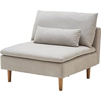 Amazon｜KaguBuy ソファ 幅94 1人掛け 1.5人掛け クッション付き