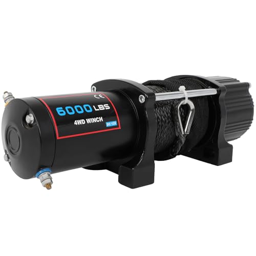 AUTOMUTO Winch Eléctrico ATV UTV 6000 Lbs Cuerda Sintética miniatura 3