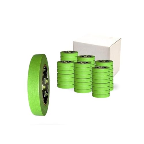 Image of LiME LiNE Green Fineline Paper Masking Pinstriping Tape for Automotive Airbrushing Designs and Custom Painting (3 /4 inch Tape Bundle - Pack of 48)