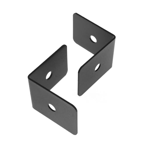 Image of 4PCS Furniture Metal Corner Guards Black Decorative Corner Brackets 2x2x1.5 inch Table Chair Cabinet Closet Connector for Chests Farmhouse Barn Doors Wooden Frame Corner Fixer
