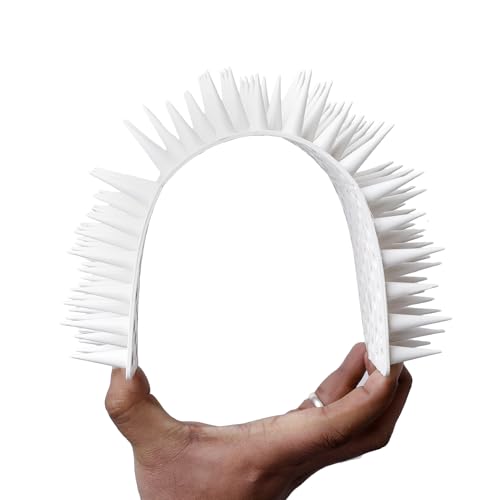 Image of Bird Spikes |White| Pack of 50 Bird Spikes | 11.5 Inch Length Repellent Spike, Pigeon Problem Solutions, UV Stabilized Spikes for Outdoor AC Unit & Balcony Railing, Pigeon Control