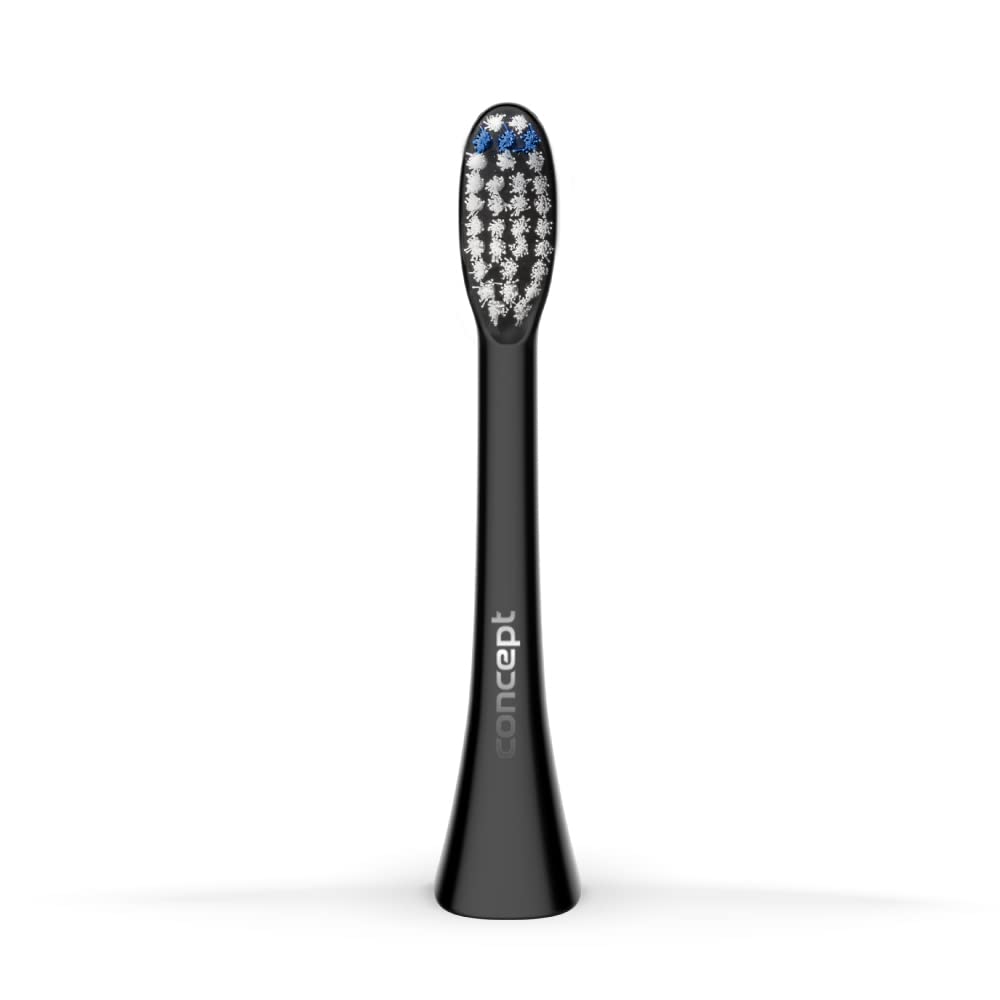 Concept Hausgeräte ZK0051 Daily Clean Interchangeable Brush Heads, Black, 4 count (Pack of 1)