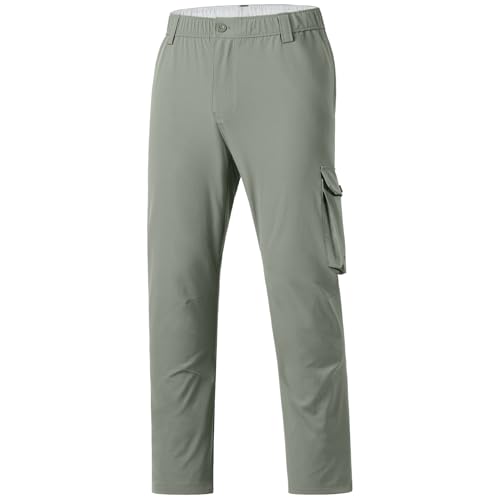 Pantalon cargo hommes Bassdash résistant à l'eau et léger pour rando
