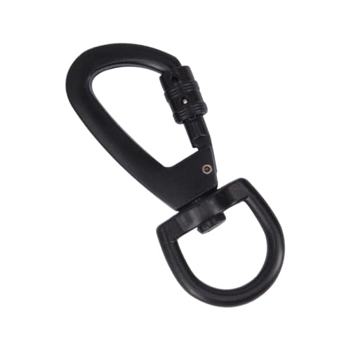 Snap Hooks Heavy Duty - Dog -linen Clip, carabista de llavero con bloqueo | Clips de bandera, golpes de recuperación de ojos, clips de escalada altos, ganchos giratorios para campin