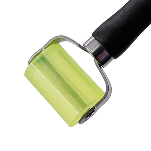 Car Vehicle Sound Deadener Application Rolling Wheel Roller With Handle Soundproofing Cotton Roller Silicone Auto Sound Installation Tool Accessories (Small) #TOP1