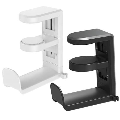 Soporte para auriculares con giro de 360° y resina antideslizante para proteger tu escritorio