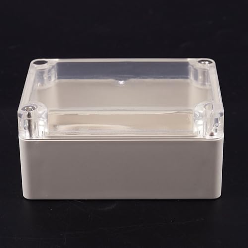Boîte de jonction électronique boîtier plastique transparent 100 x 68 x 50 mm
